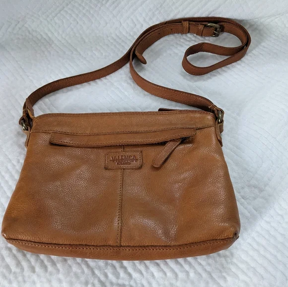 Vilenca Holland Small Brown Woven Leather Crossbody Bag Purse Daily Travel - Picture 9 of 16